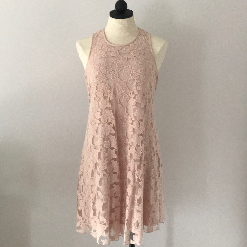 Creamy Pastel Pink Swing Dress